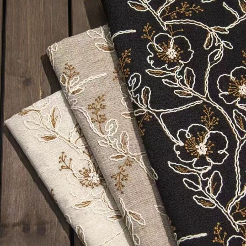 Lace Dress - Tissu en dentelle de tulle brodé,