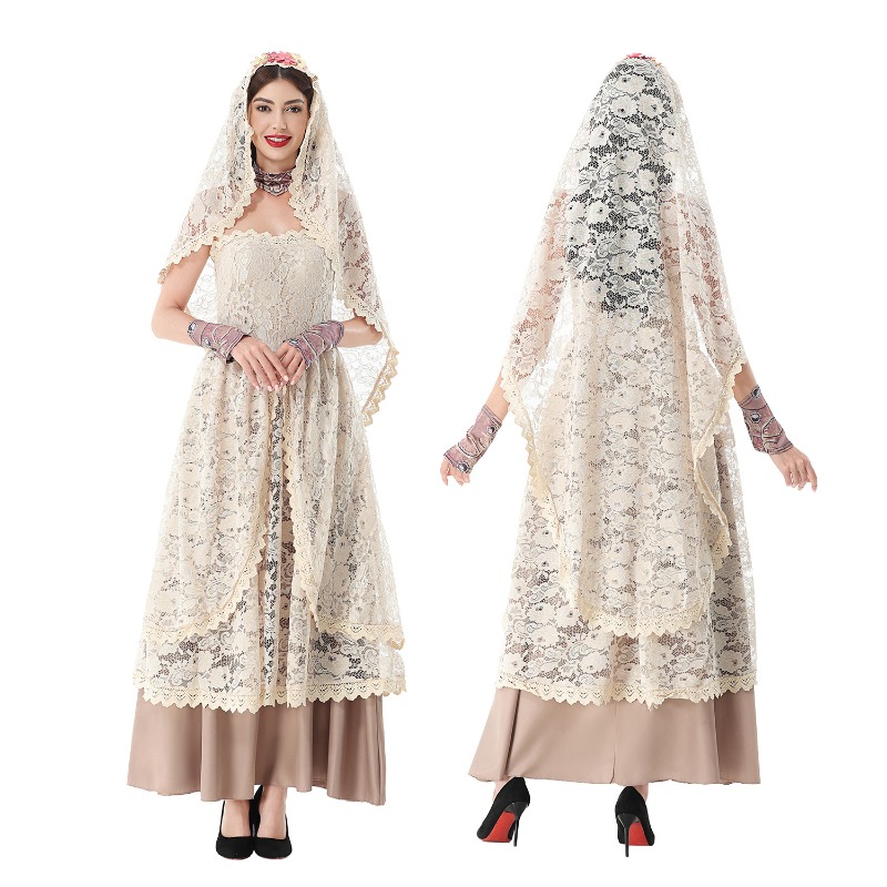 Lace Dress - Robe longue vintage en dentelle pour