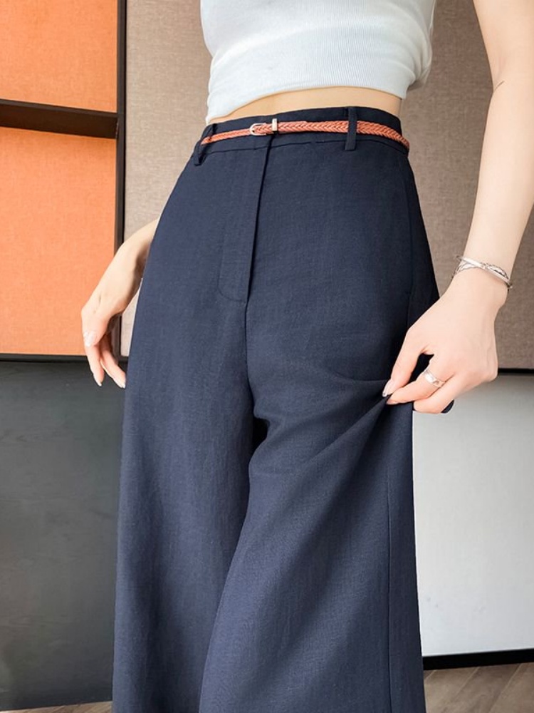 Tailored Trouser Wide - Pantalon large taille haute en lin