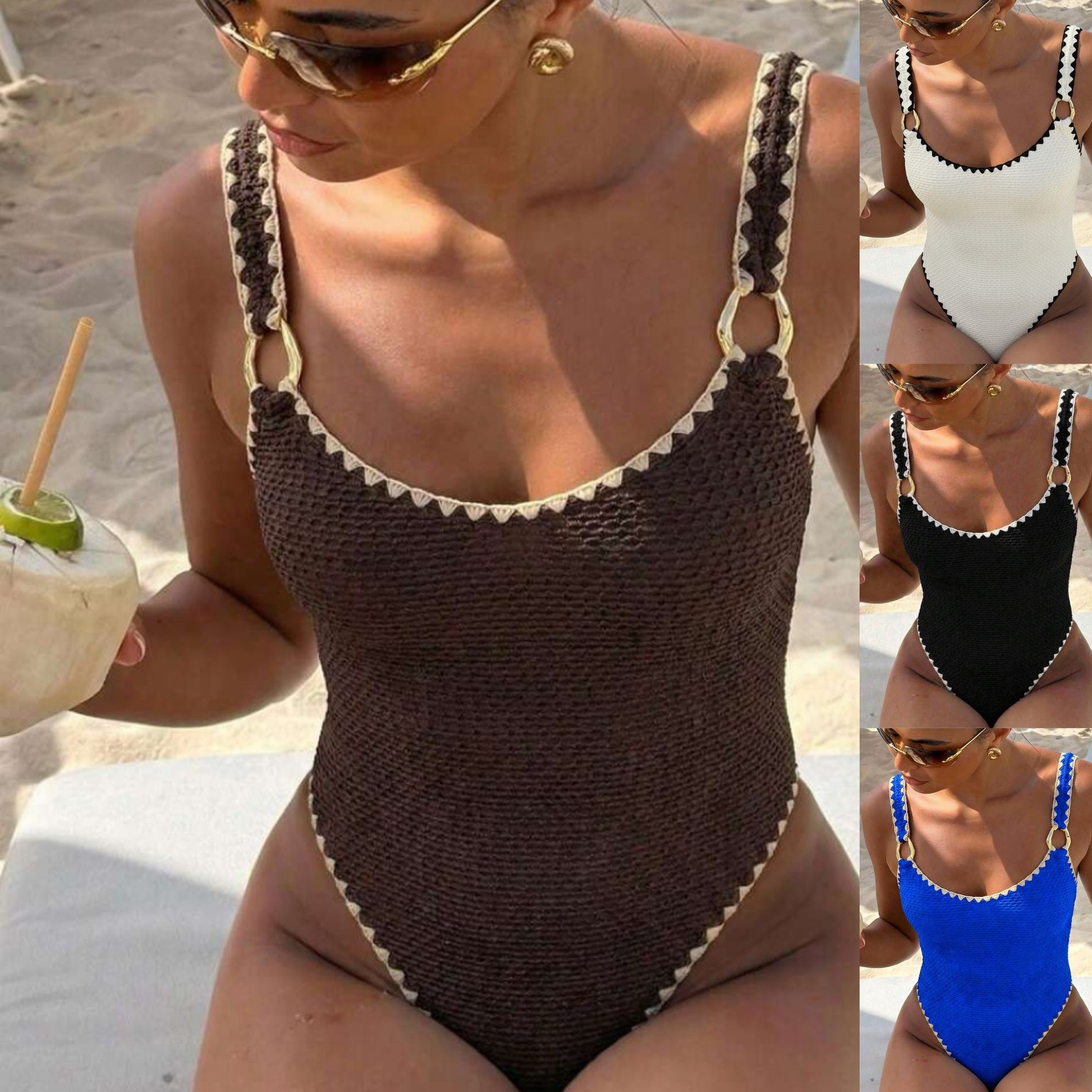 Womens Suit - Maillot de bain femme sans manches,