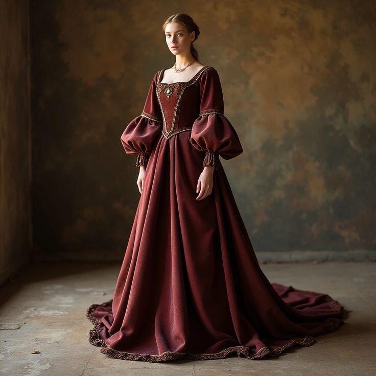 Evening Gown - Robes de soirée baroques victoriennes Vintage,