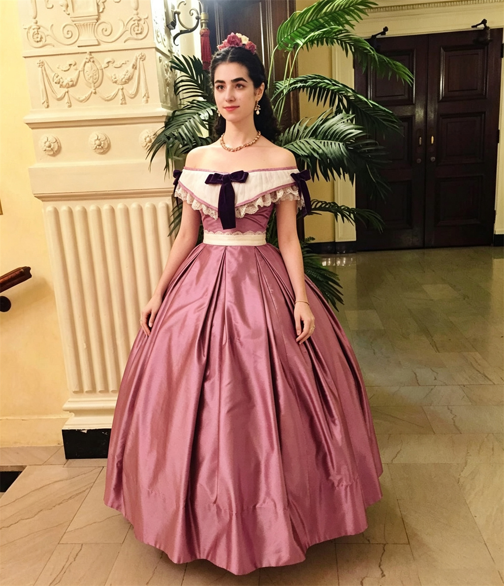 Evening Gown - Robe de soirée rétro victorienne pour