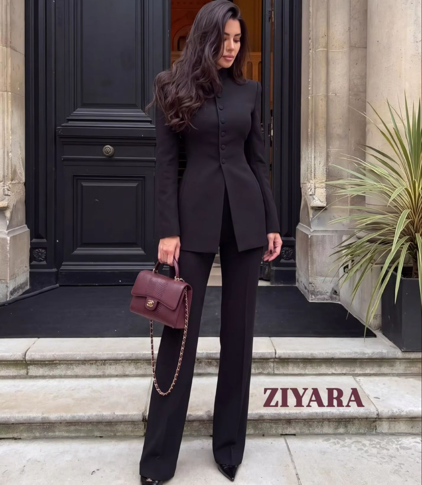 Womens Blazer - Ensemble tailleur 2 pièces pour femme,