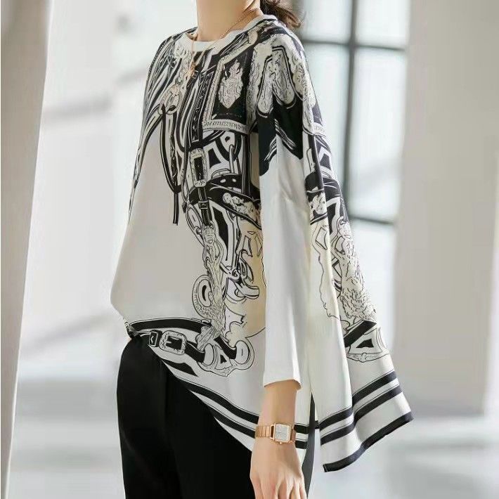 Silk Blouse - Chemise en mousseline de soie imprimée