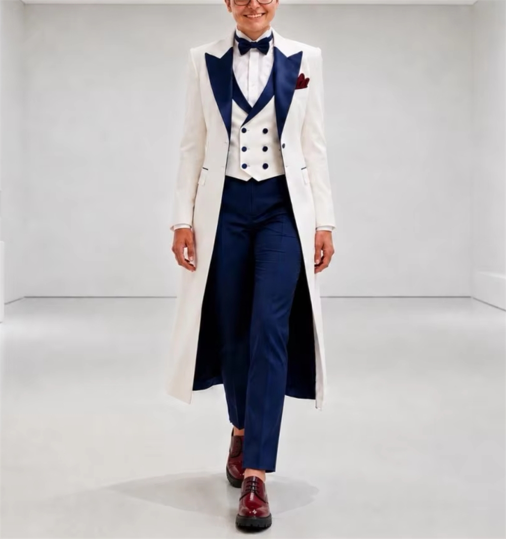 Womens Blazer - Veste de costume pour femme bleu