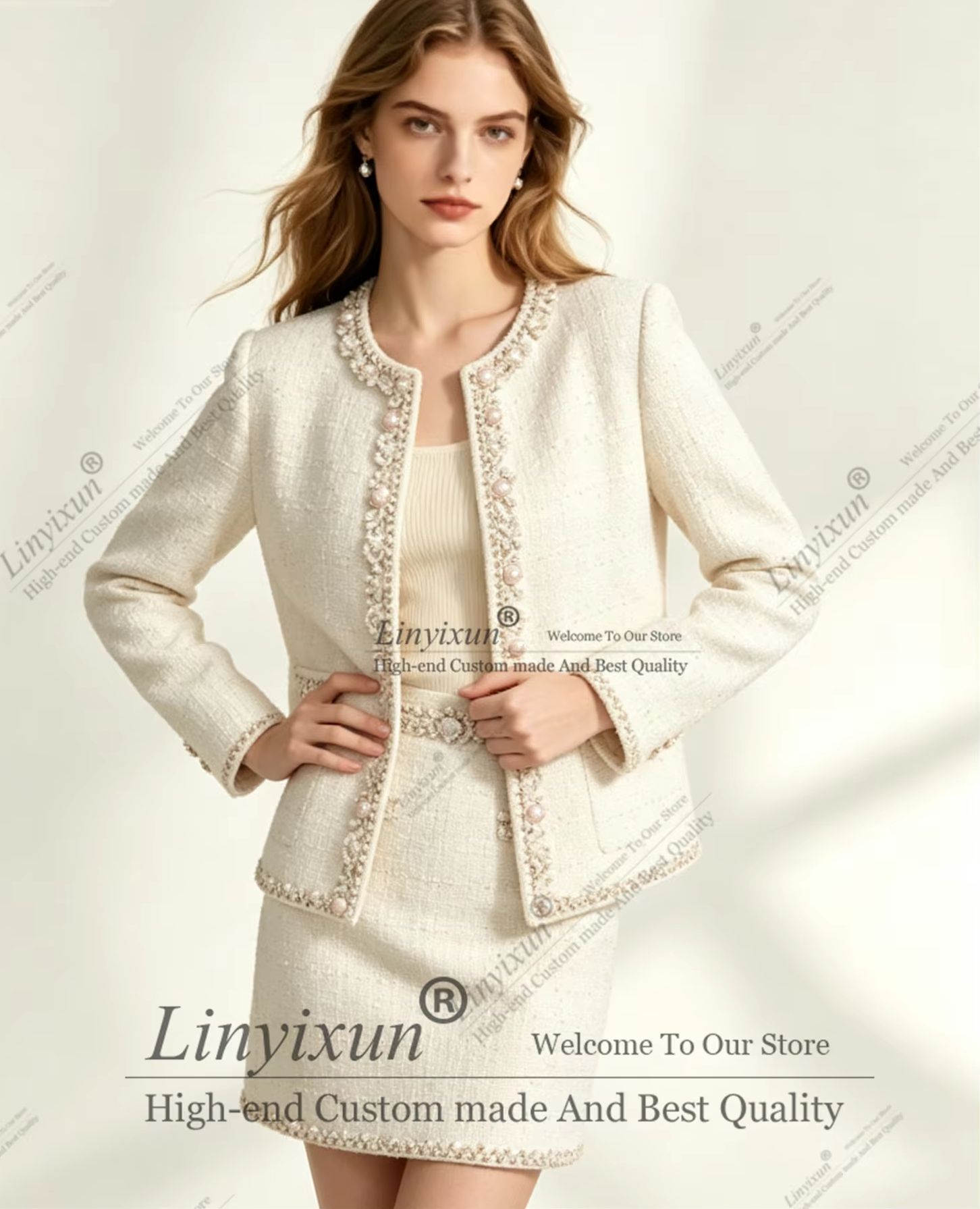 Ensemble tailleur femme en twe - Womens Blazer avis et prix