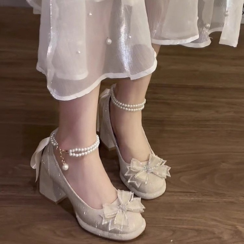 Chaussures escarpins à nœud fr - Pump Heel Block avis et prix