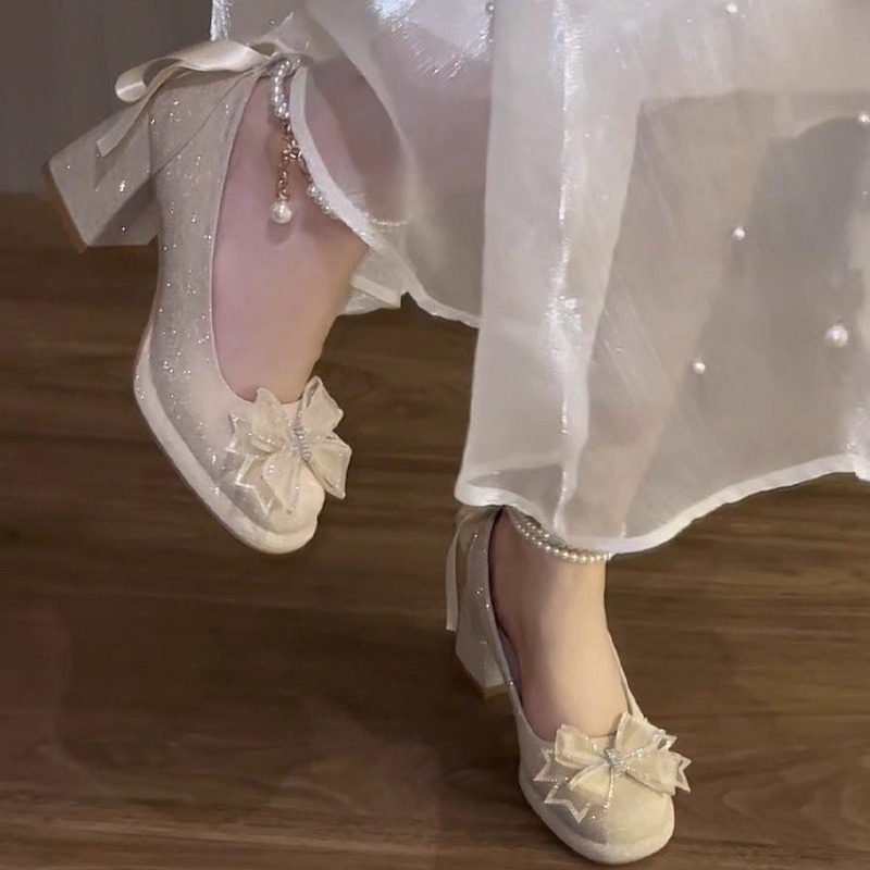 Chaussures escarpins à nœud fr - Pump Heel Block avis et prix