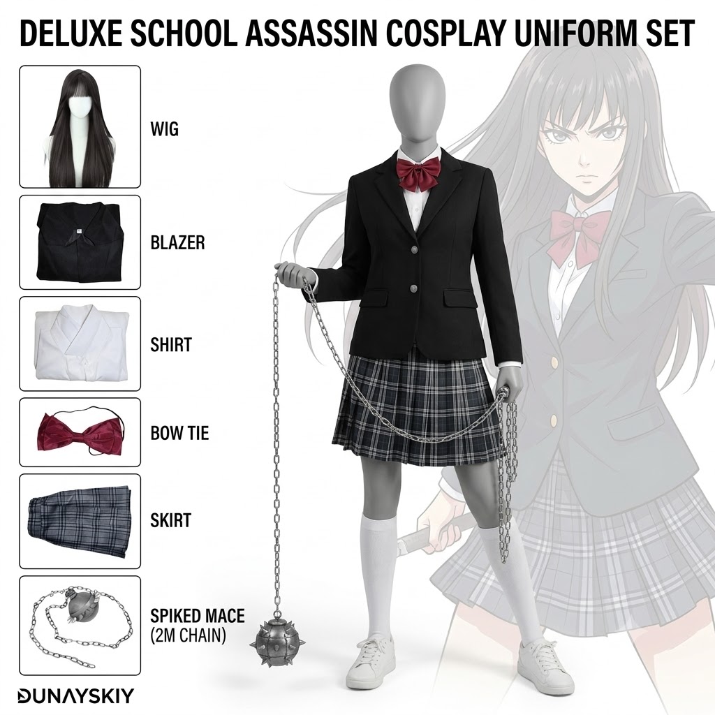 Jupe noire Gogo Yubari JK, uni - Formal Skirt avis et prix