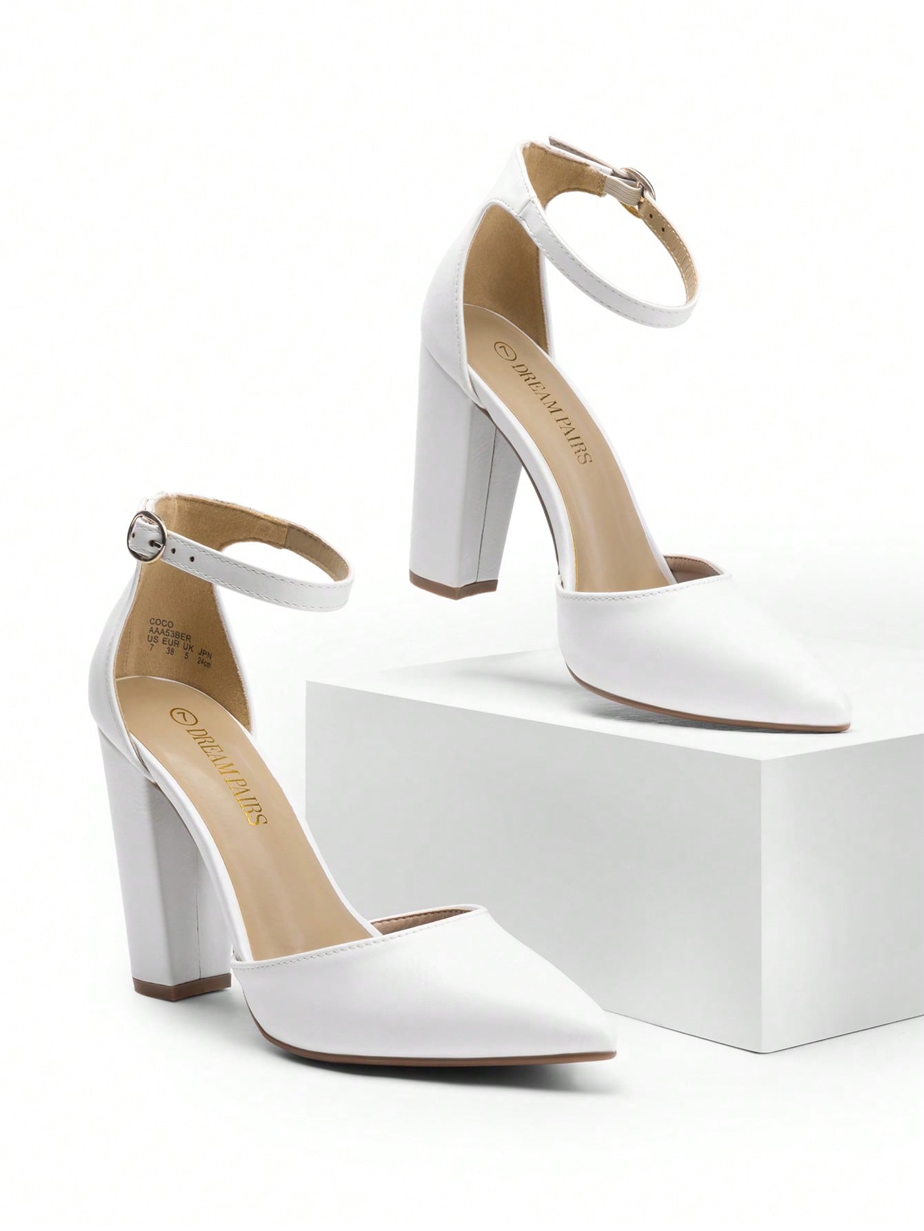 Escarpins à talons épais et à  - Formal Dress avis et prix