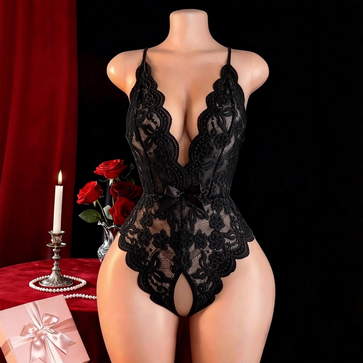 Lingerie sexy sans entrejambe  - Lace Dress avis et prix