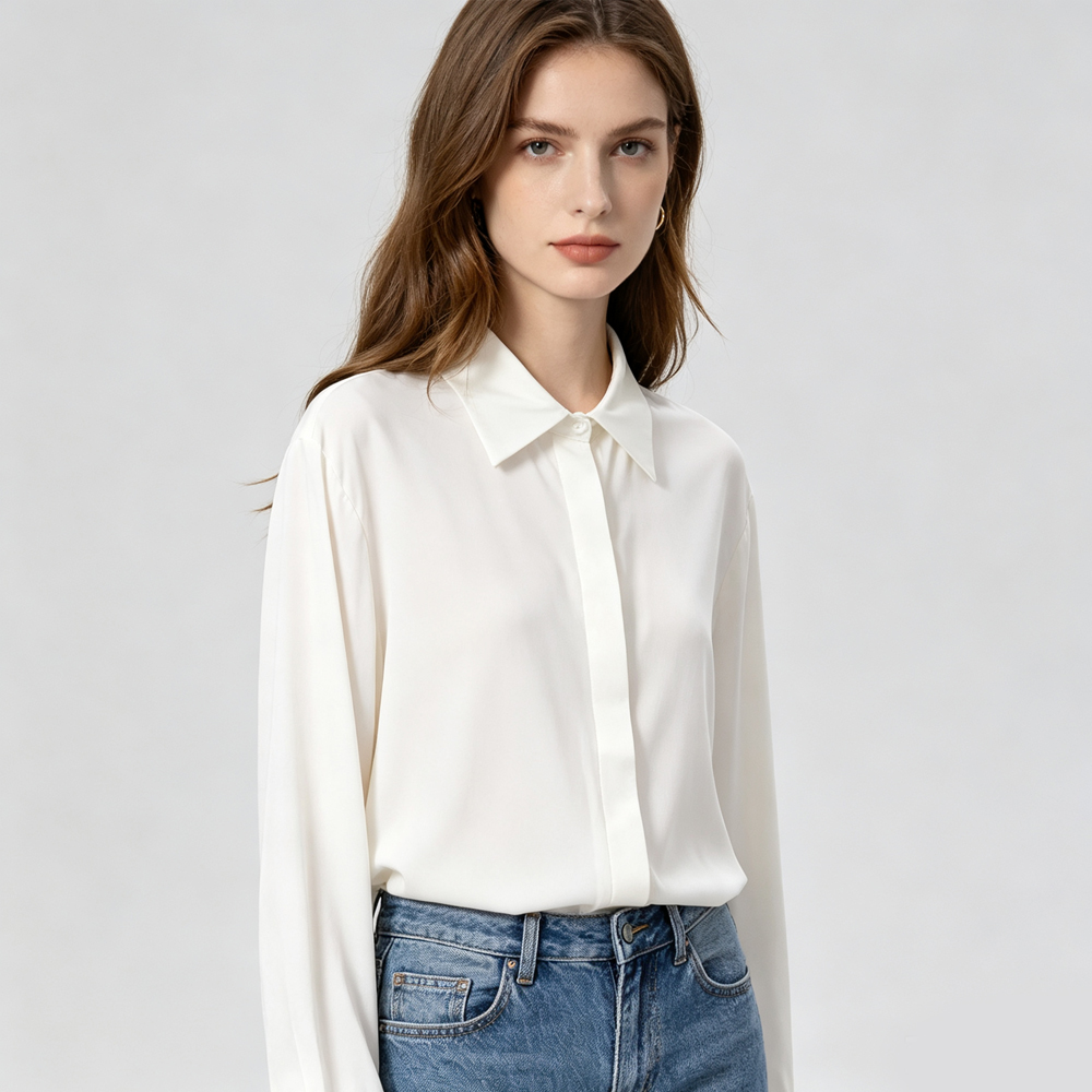 Chemise à manches longues poly - Silk Blouse avis et prix