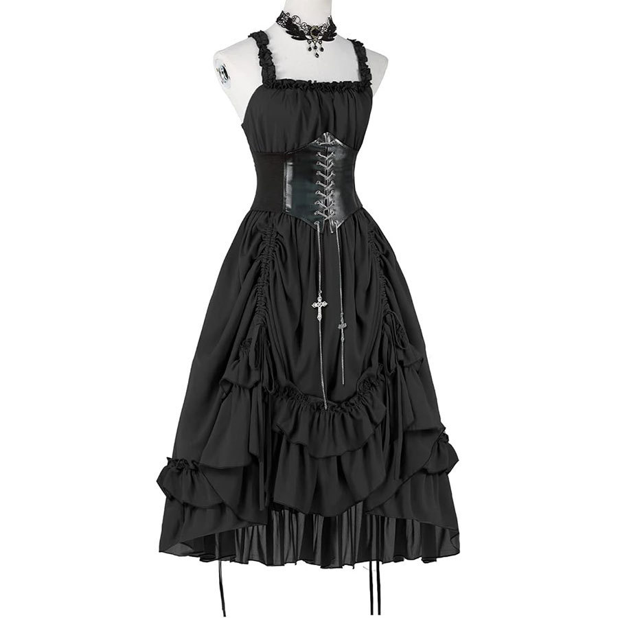 Robe Gothique Femme Corset Nui - Midi Dress avis et prix