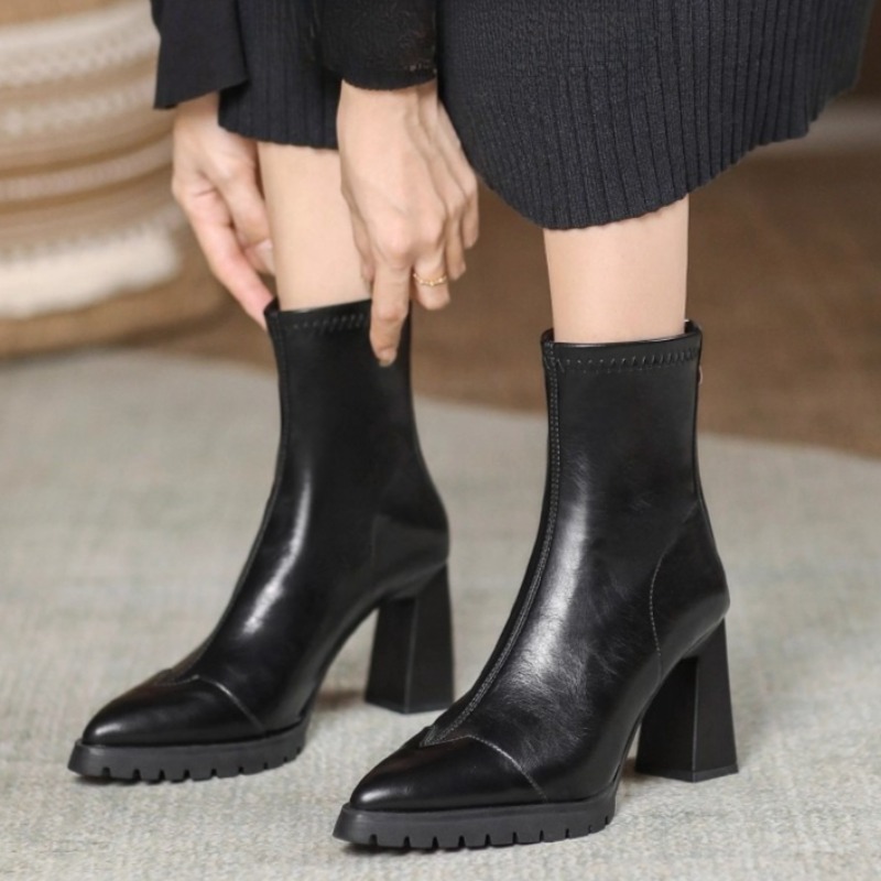 Bout pointu bottes serrées fra - Pump Heel Block avis et prix