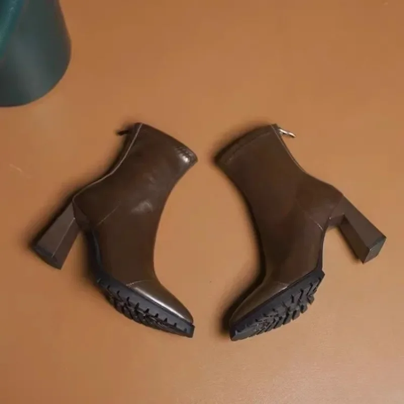 Bout pointu bottes serrées fra - Pump Heel Block avis et prix