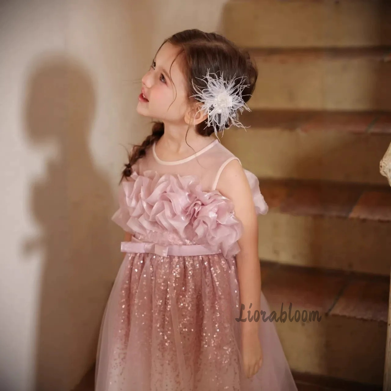 Robe de cérémonie rose ondulée - Formal Skirt avis et prix