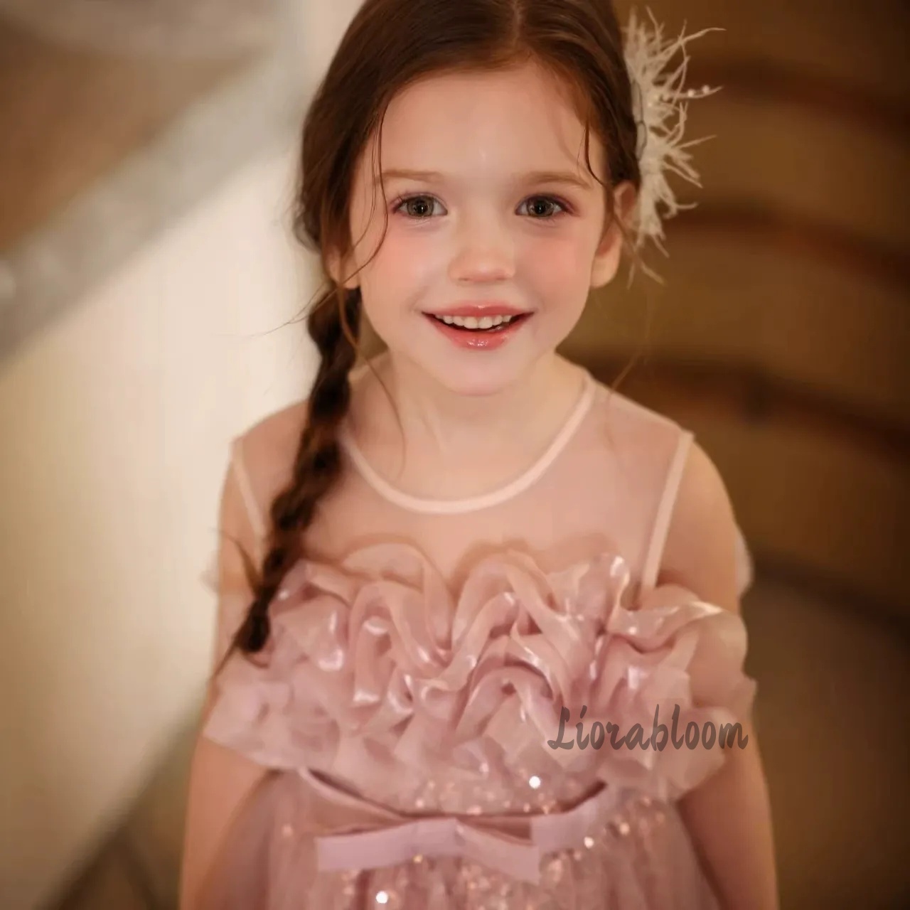 Robe de cérémonie rose ondulée - Formal Skirt avis et prix