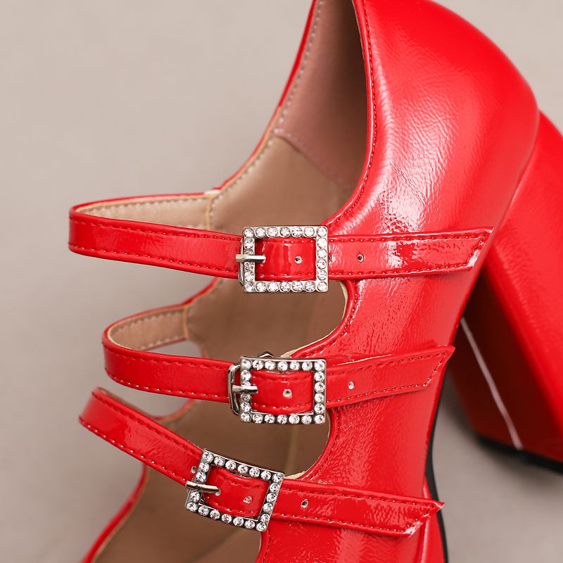 Chaussures Mary Janes pour fem - Pump Heel Block avis et prix