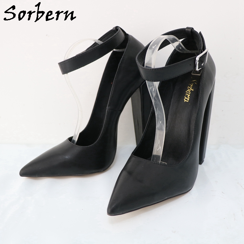 Sorbern-Escarpins pointus à ta - Pump Heel Block avis et prix
