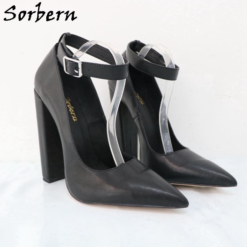 Sorbern-Escarpins pointus à ta - Pump Heel Block avis et prix