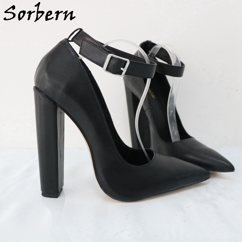 Sorbern-Escarpins pointus à ta - Pump Heel Block avis et prix