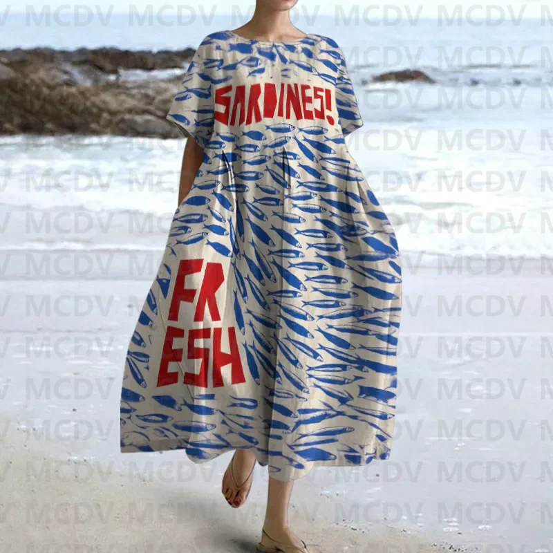 Robe mi-longue décontractée à  - Midi Dress avis et prix