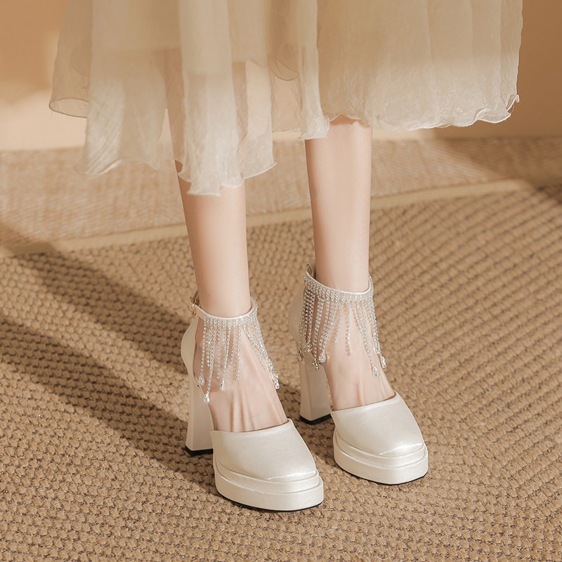 Chaussures de mariée Mary Jane - Pump Heel Block avis et prix