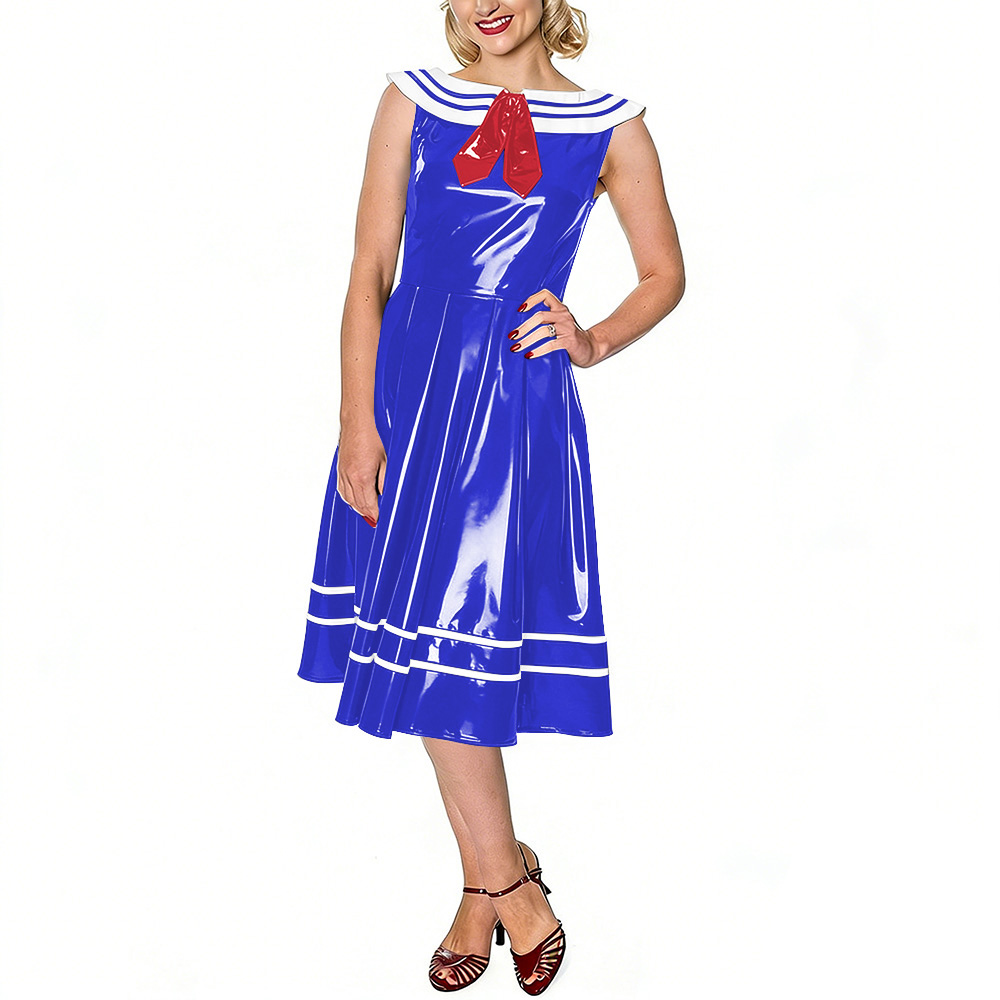 Robe Vintage Marin pour Femme  - Midi Dress avis et prix