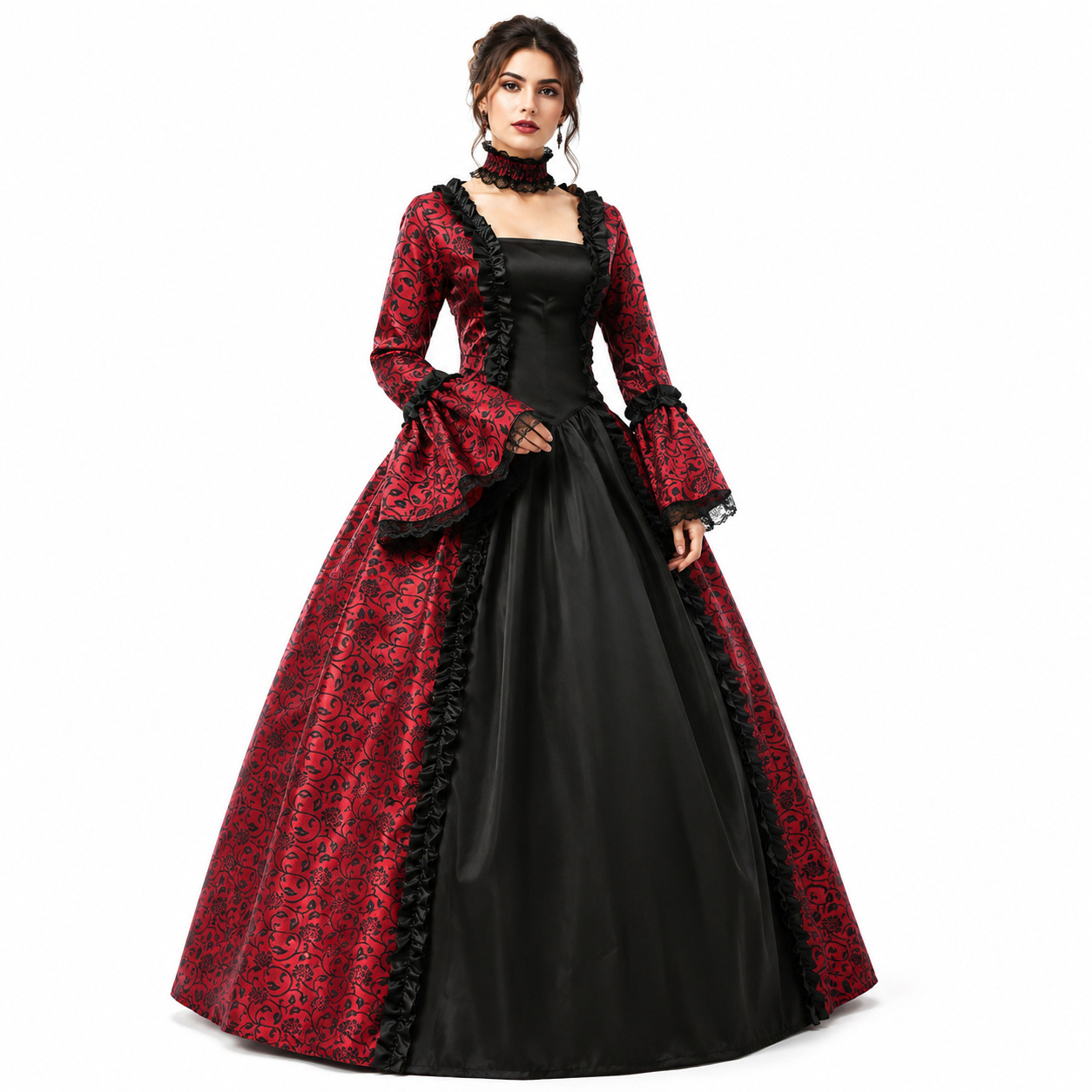 Robe vintage médiévale gothiqu - Lace Dress avis et prix